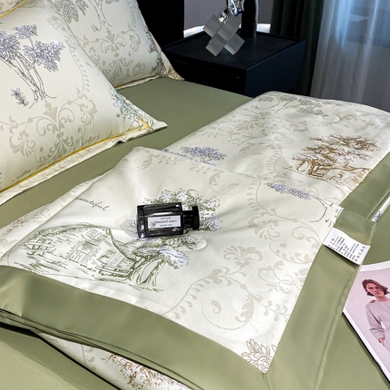91家纺网 家纺一手货源 找家纺 （总）佳品居 2025新款直播水洗天丝夏被冰丝夏凉被空调被四件套