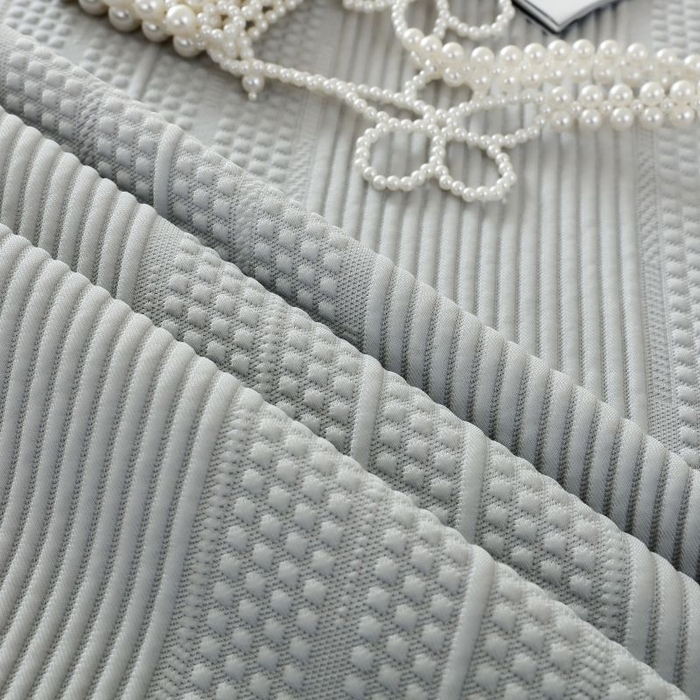 91家纺网 家纺一手货源 找家纺 2025新款亲肤流星雨冰丝席床裙 灰色