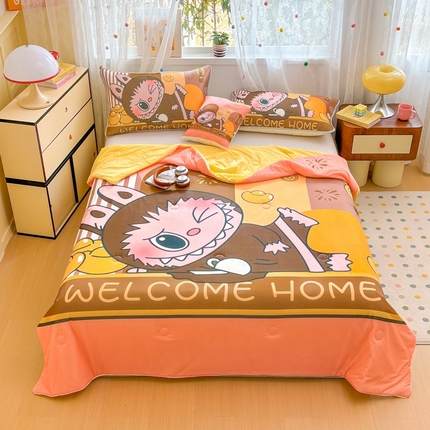 91家纺网 家纺一手货源 找家纺 （总）ds生活馆 2025新款A类大版卡通凉感丝夏被