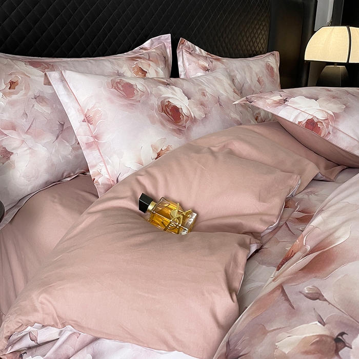 91家纺网 家纺一手货源 找家纺 金纱玉纺家纺 2025新款全棉13376数码印花四件套（礼盒包装）432A3