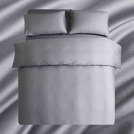 暖芯家纺 2025新款60S黑标全棉四件套 远山灰