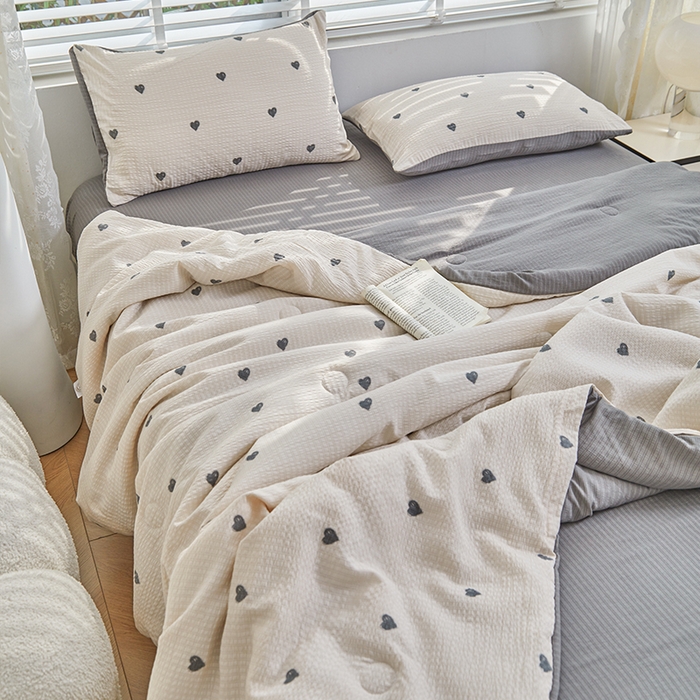 91家纺网 家纺一手货源 找家纺 （总）迪乐妮 2025新款彩竺棉夏被四件套