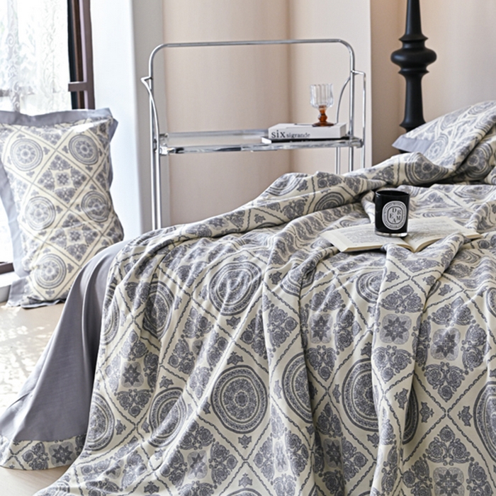 91家纺网 家纺一手货源 找家纺 佳居缘 2025新款天丝棉大豆印花夏被四件套 莱雅