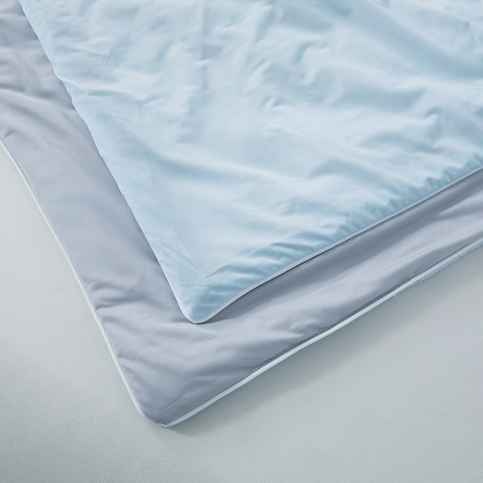 91家纺网 家纺一手货源 找家纺 迪乐妮 2025新款云母凉感夏凉被 天空蓝