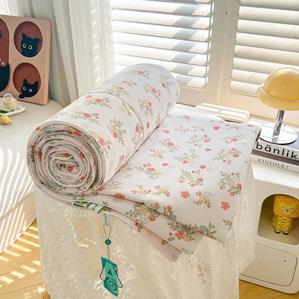 91家纺网 家纺一手货源 找家纺 （总）好梦来家纺（原锦茂家纺） 2025年新款A类数码印花纯色夏凉被凉感丝数夏被冰淇淋夏被空调被西瓜被真丝天丝