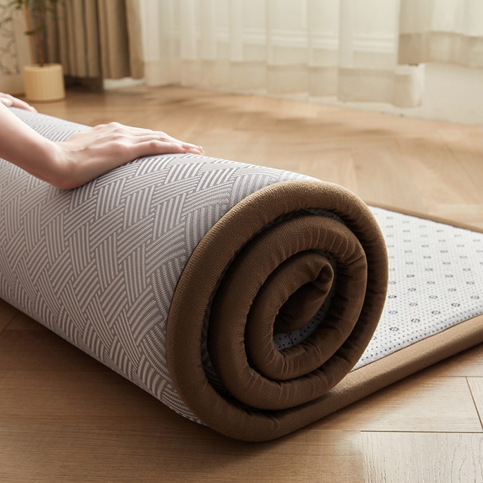 91家纺网 家纺一手货源 找家纺 迪乐妮 2025新款抑菌冰丝地垫床垫爬爬垫-大床图 抑菌冰丝垫+饼干花-灰色