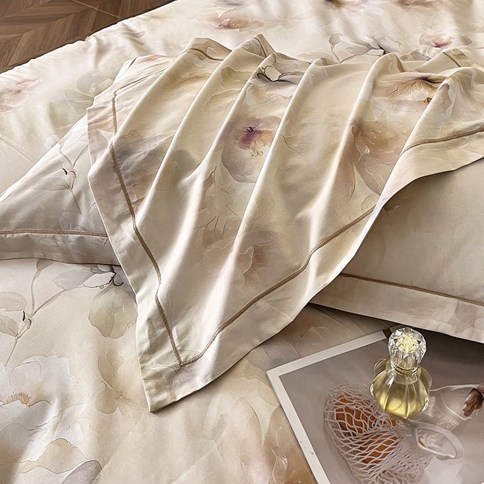 91家纺网 家纺一手货源 找家纺 金纱玉纺家纺 2025新款全棉13376数码印花四件套（礼盒包装） 256A2