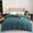 91家纺网 家纺一手货源 找家纺 锦罗绣 2025新款全棉13376印花套件单品纯色系列单被套 孔雀绿