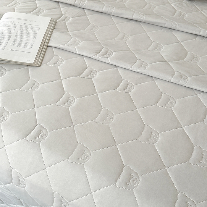 91家纺网 家纺一手货源 找家纺 爱洛家纺 2025新款A类凉感丝夏被被子被芯 浅灰