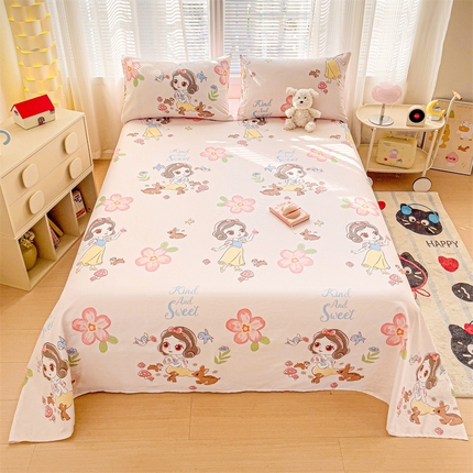 91家纺网 家纺一手货源 找家纺 （总）名兮家居 2025新款全棉纯棉经典小版奥特曼三丽鸥床单【含防伪标】