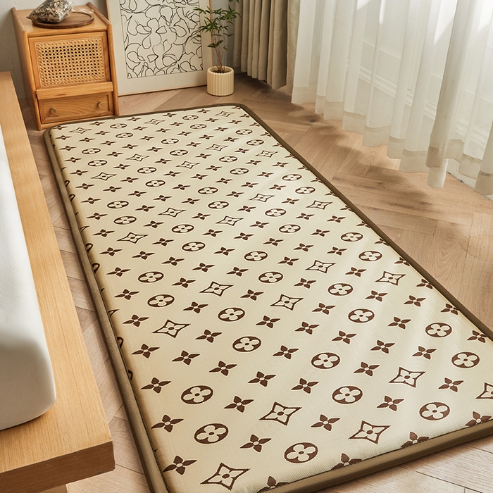 91家纺网 家纺一手货源 找家纺 迪乐妮 2025新款抑菌冰丝地垫床垫爬爬垫-小床图 抑菌冰丝垫潮流风