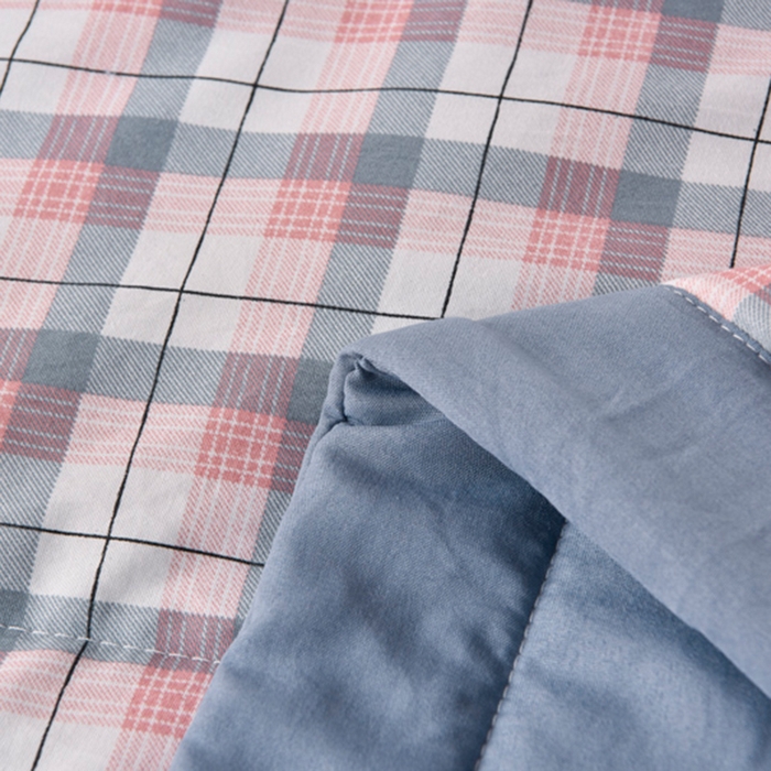 91家纺网 家纺一手货源 找家纺 玉清坊 2025新款色织水洗棉新疆棉花夏被【支持一件代发】 贝拉-玉