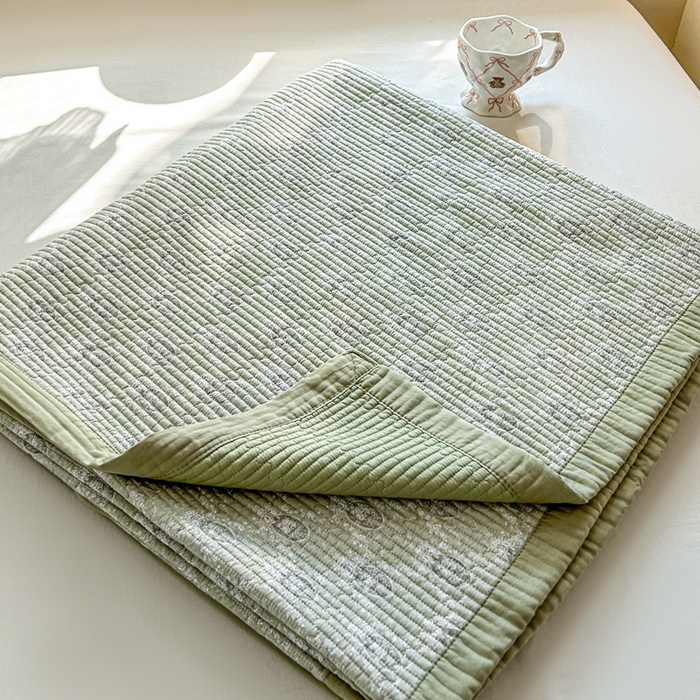 91家纺网 家纺一手货源 找家纺 （总）亿可芯 2025新款天丝莫代尔印花床盖