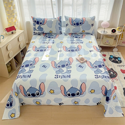 91家纺网 家纺一手货源 找家纺 （总）名兮家居 2025新款全棉纯棉经典小版奥特曼三丽鸥床单【含防伪标】