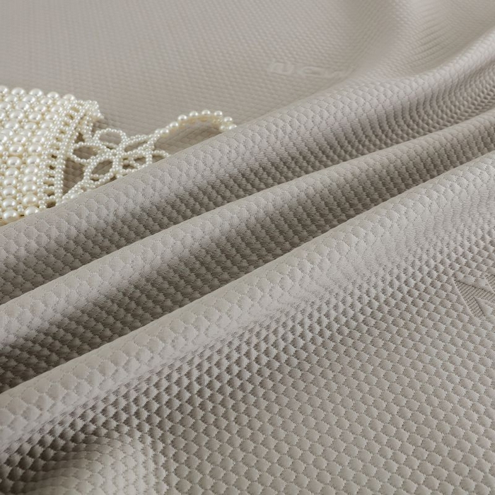 91家纺网 家纺一手货源 找家纺 新月家纺（锦威郎） 2025新款凉豆豆亲肤英文床裙 咖色