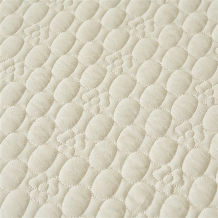 91家纺网 家纺一手货源 找家纺 2025新款A类多功能床盖单品单床盖床盖单件-情缘 奶昔白