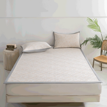 鑫姿席业 2025新款A类凉感冰豆豆席 雅致床席款-冰咖