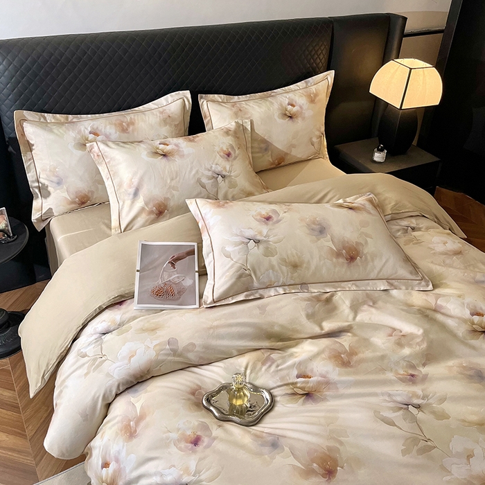 91家纺网 家纺一手货源 找家纺 金纱玉纺家纺 2025新款全棉13376数码印花四件套（礼盒包装） 256A2