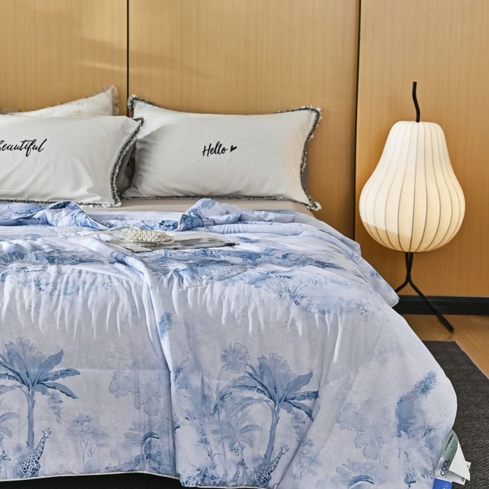 91家纺网 家纺一手货源 找家纺 （总）佳居缘 2025新款A类冰氨双面数码印花凉感夏被