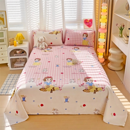 91家纺网 家纺一手货源 找家纺 （总）名兮家居 2025新款全棉纯棉经典小版奥特曼三丽鸥床单【含防伪标】