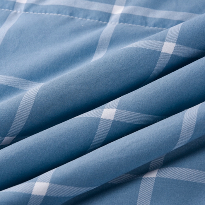 91家纺网 家纺一手货源 找家纺 玉清坊 2025新款色织水洗棉新疆棉花夏被【支持一件代发】 布丁大格