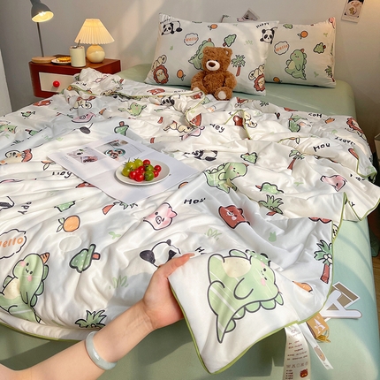 91家纺网 家纺一手货源 找家纺 （总）简爱 2025新款A类针织棉大豆纤维夏被