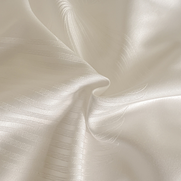 91家纺网 家纺一手货源 找家纺 琪格格纺织 2025春夏新款莱赛尔天丝四件套 莱赛尔 苏乡珠光白