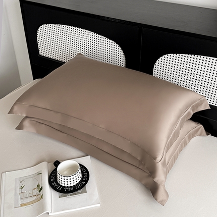 好阁家纺 2025新款进口LF级60S莱赛尔枕套 拿铁