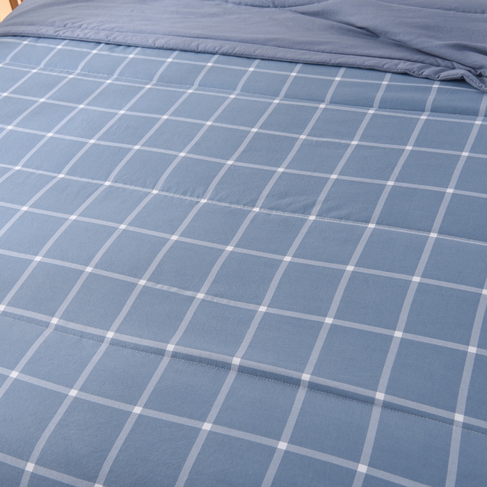 91家纺网 家纺一手货源 找家纺 玉清坊 2025新款色织水洗棉新疆棉花夏被【支持一件代发】 布丁大格