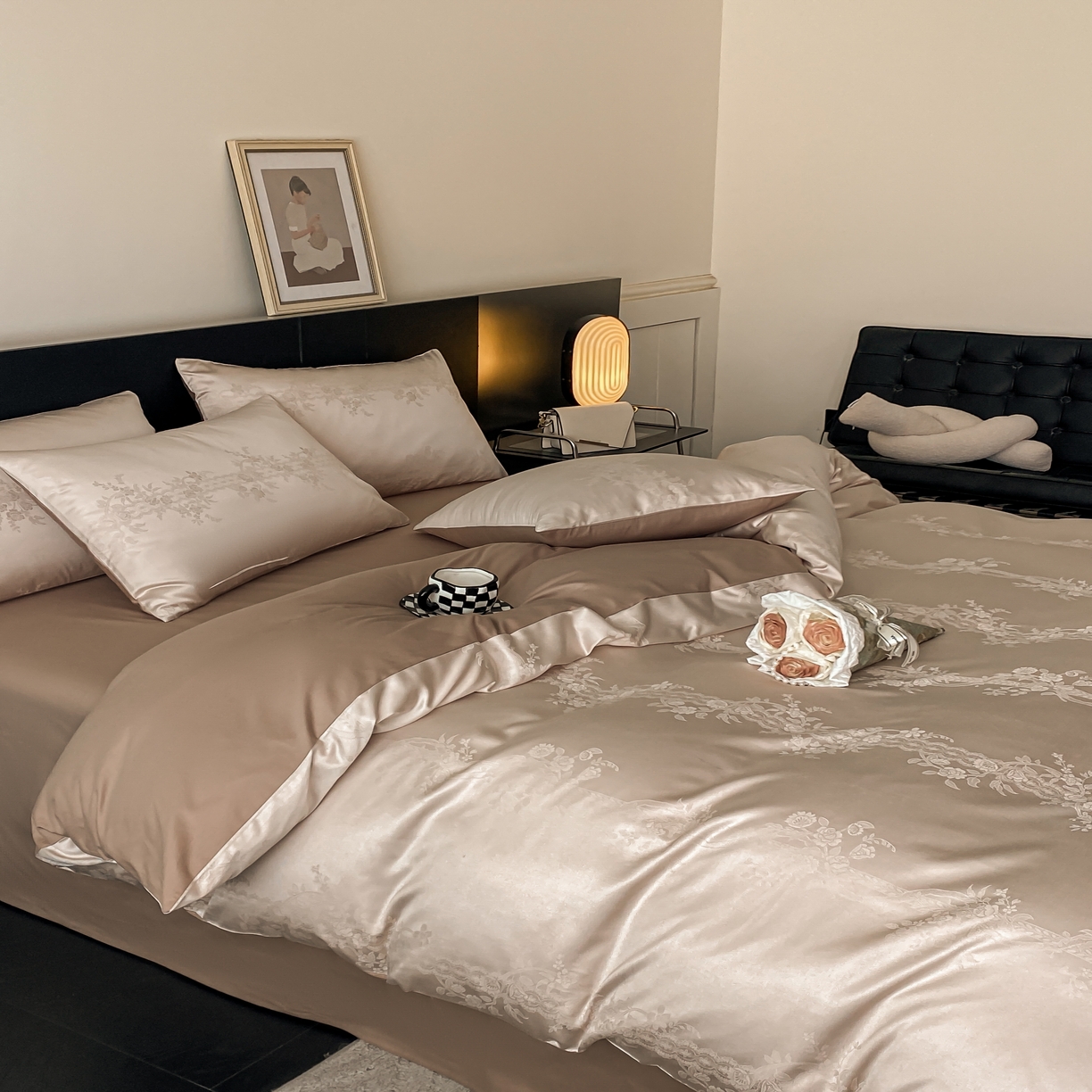 91家纺网 家纺一手货源 找家纺 （总）琪格格纺织 2025春夏新款莱赛尔天丝四件套