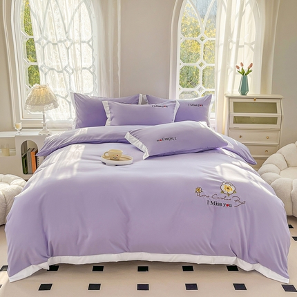 91家纺网 家纺一手货源 找家纺 （总）迪拜家纺 2025新款水洗棉绣花四件套