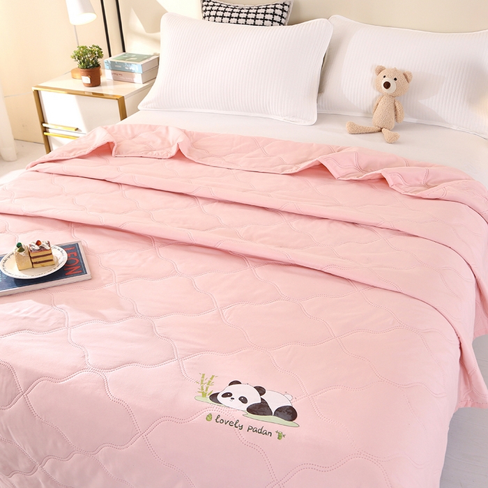 91家纺网 家纺一手货源 找家纺 （总）爱洛家纺 2025新款熊猫超声波夏凉被被子被芯