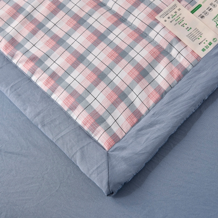 91家纺网 家纺一手货源 找家纺 玉清坊 2025新款色织水洗棉新疆棉花夏被【支持一件代发】 贝拉-玉