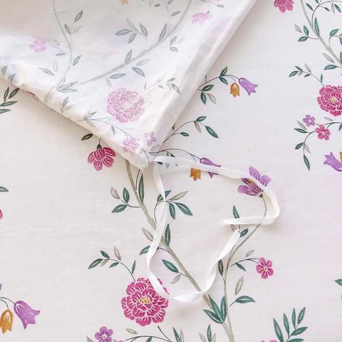 91家纺网 家纺一手货源 找家纺 锦罗绣 2025新款全棉13376印花套件单品单被套 月婉花庭