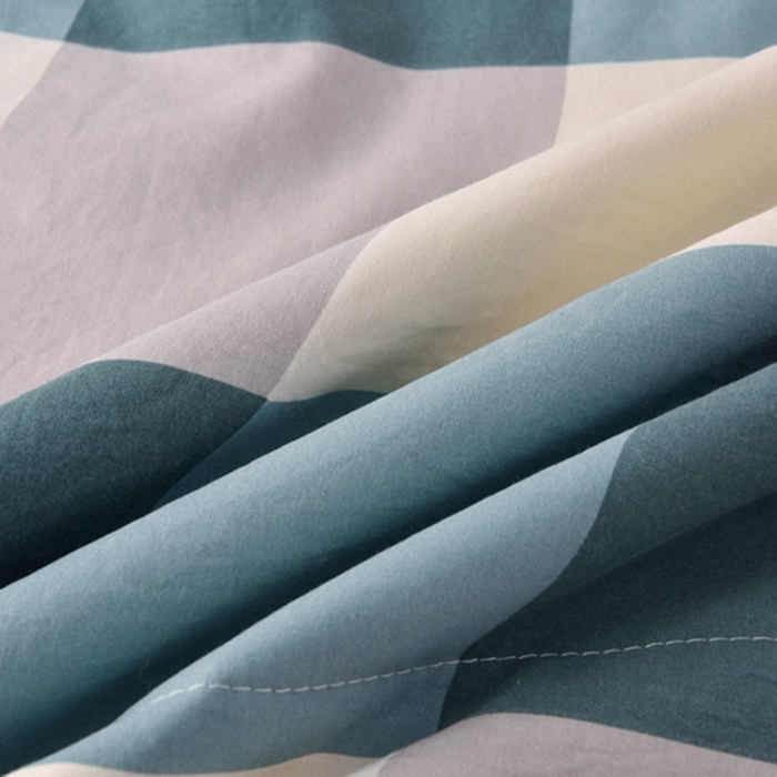 91家纺网 家纺一手货源 找家纺 玉清坊 2025新款色织水洗棉新疆棉花夏被【支持一件代发】 海蓝大格