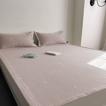 91家纺网 家纺一手货源 找家纺 （总）2025新款夏季3D清凉感纯色凉豆豆系列凉席床笠