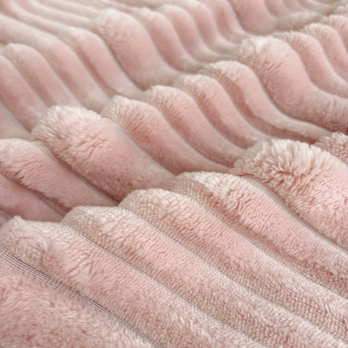 91家纺网 家纺一手货源 找家纺 潮邦创意家居2025新款云朵绒灰边舒绵云朵毯 灰边舒绵云朵毯-粉色