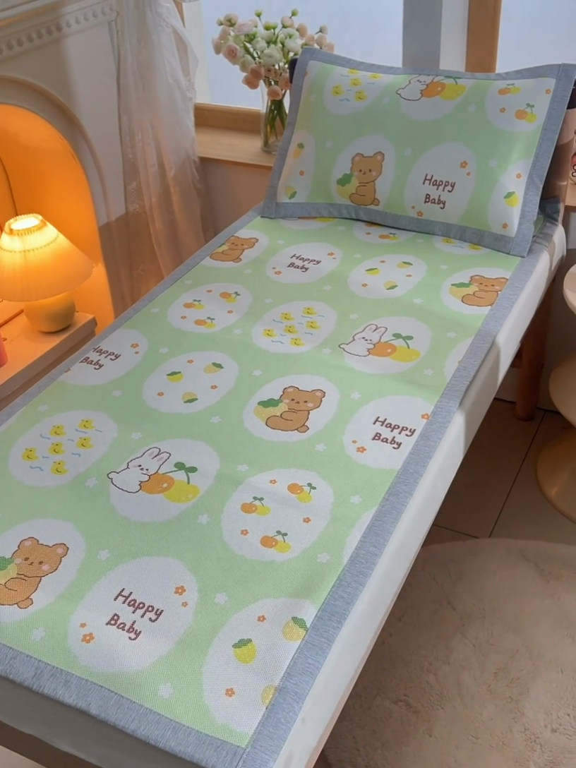 91家纺网 家纺一手货源 找家纺 宝贝优选 2025新款宝贝优选新款-7A抗菌冰藤软席 嘟嘟熊