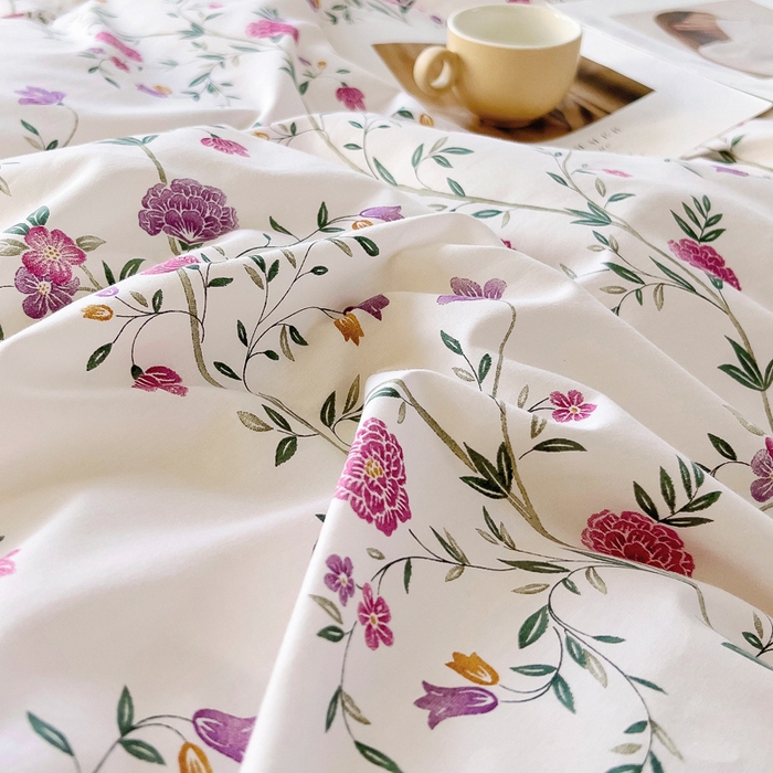 91家纺网 家纺一手货源 找家纺 锦罗绣 2025新款全棉13376印花套件单品单被套 月婉花庭