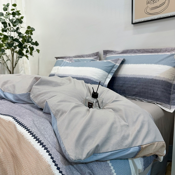 91家纺网 家纺一手货源 找家纺 橙艺 2025新款春夏铂金全棉四件套第二波 云舒