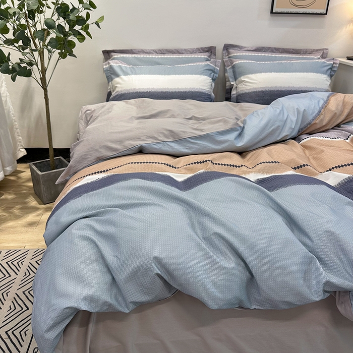 91家纺网 家纺一手货源 找家纺 橙艺 2025新款春夏铂金全棉四件套第二波 云舒