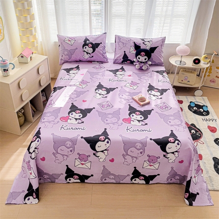 91家纺网 家纺一手货源 找家纺 （总）名兮家居 2025新款全棉纯棉经典小版奥特曼三丽鸥床单【含防伪标】