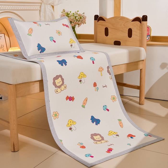 91家纺网 家纺一手货源 找家纺 宝贝优选 2025新款宝贝优选新款-7A抗菌冰藤软席 蘑菇狮子