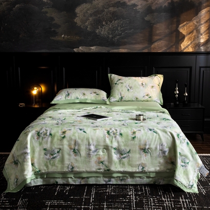 91家纺网 家纺一手货源 找家纺 （总）佳居缘 2025新款天丝数码印花夏被四件套