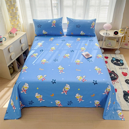 91家纺网 家纺一手货源 找家纺 名兮家居 2025新款全棉纯棉经典小版奥特曼三丽鸥床单【含防伪标】 艾斯奥特曼