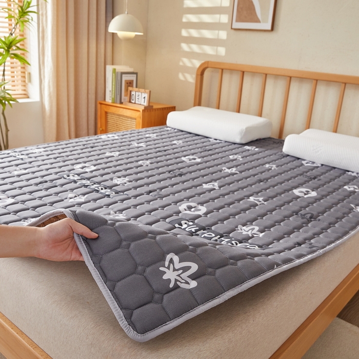 91家纺网 家纺一手货源 找家纺 迪乐妮 2025新款双面可用抑菌冰丝床褥爬爬垫-大床图 新蕊