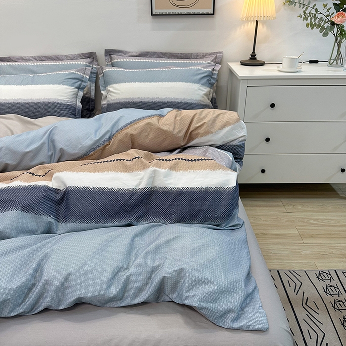 91家纺网 家纺一手货源 找家纺 橙艺 2025新款春夏铂金全棉四件套第二波 云舒