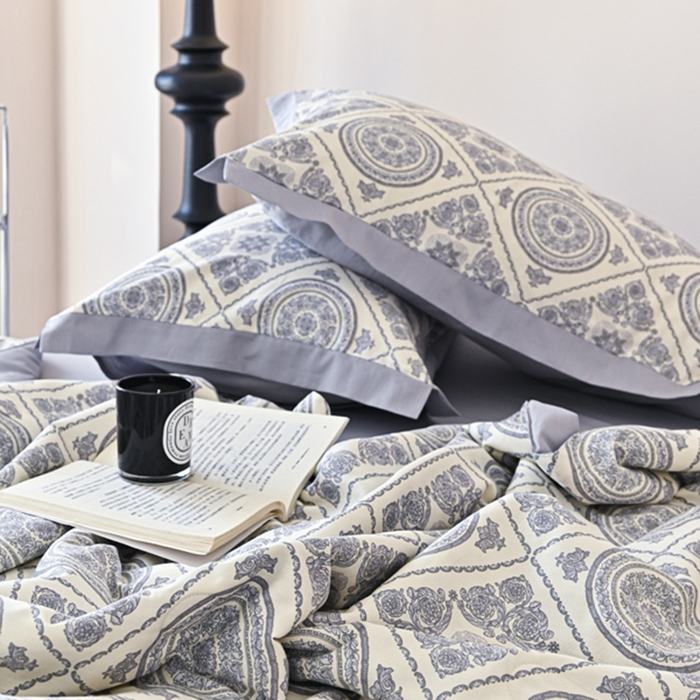 91家纺网 家纺一手货源 找家纺 佳居缘 2025新款天丝棉大豆印花夏被四件套 莱雅