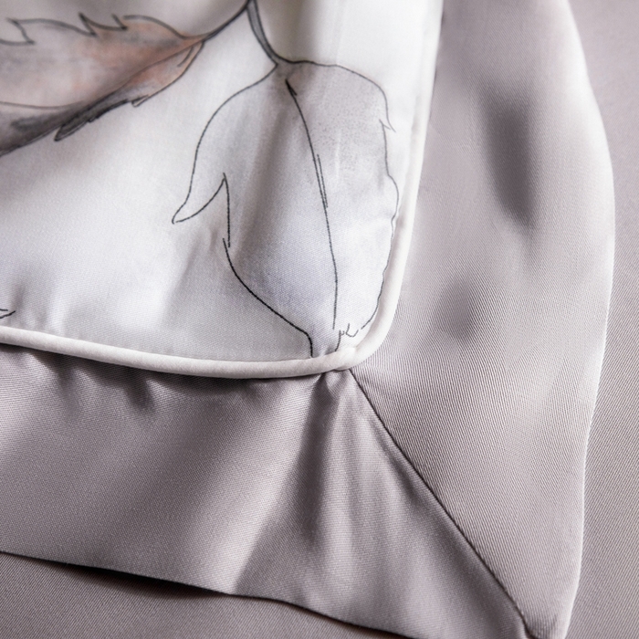 91家纺网 家纺一手货源 找家纺 佳居缘 2025新款天丝数码印花夏被四件套 缤纷舞叶