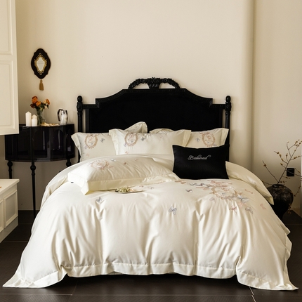 馨蕊XR-2025春夏新品高奢典藏长绒棉系列-棉花棠 棉花棠-月光白